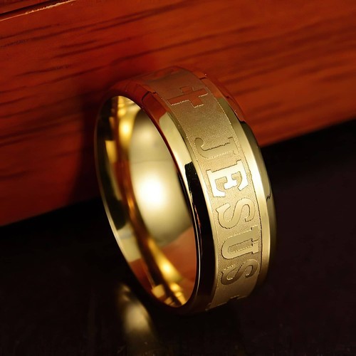 Jesus Stainless Steel Rings in 5 Styles Ships Free from the USA - Picture 32 of 46