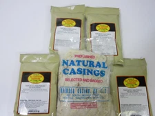*COMBO*   Traditional smoked sausage seasoning AND fresh hog casings for 100 lbs