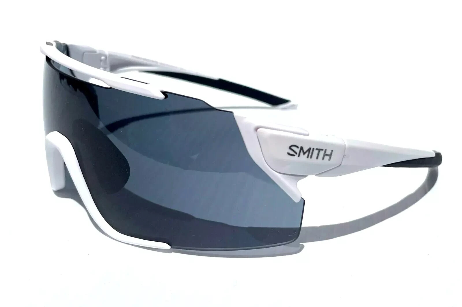 Smith Attack Mag MTB Sunglasses Matte White, ChromaPop Black Lens + Bonus Lens