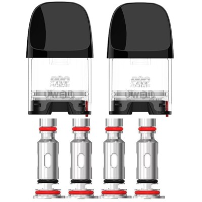 2er Pack Uwell Caliburn G2 Pod 2ml oder 4er Pack Coils Verdampferköpfe
