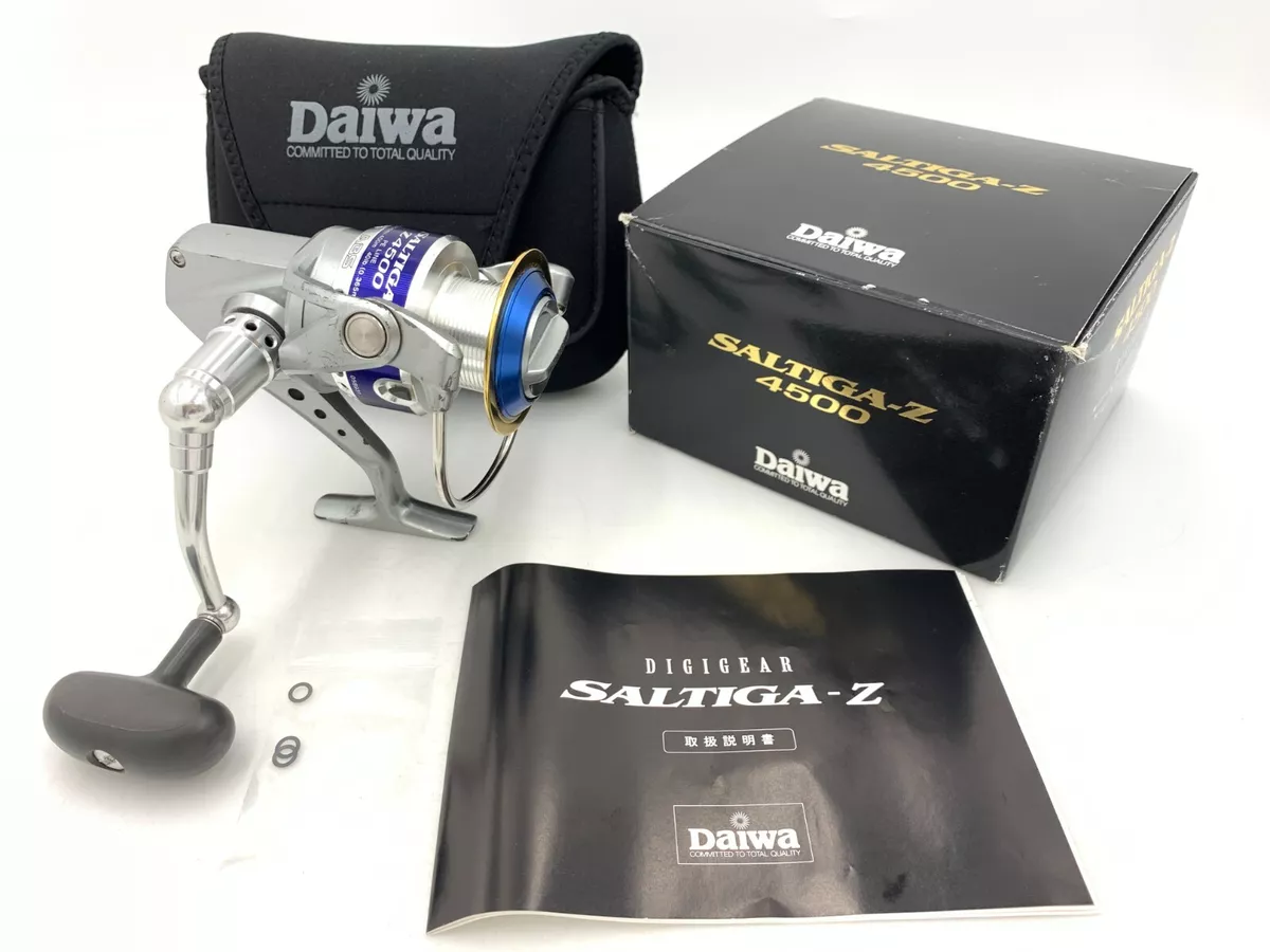 Moulinet de filature Daiwa SALTIGA Z4500 très bon état eau salée excellent  2337