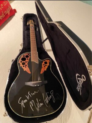 OVATION Acoustic Electric Guitar + Case Signed By Melissa Etheridge Celebrity