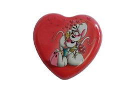 Diddl Scatolina in latta COLLEZIONE DIDDL porta gioie anelli RARO DA COLLEZIONE