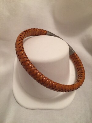 Men s Stainless Steel Leather Bracelet