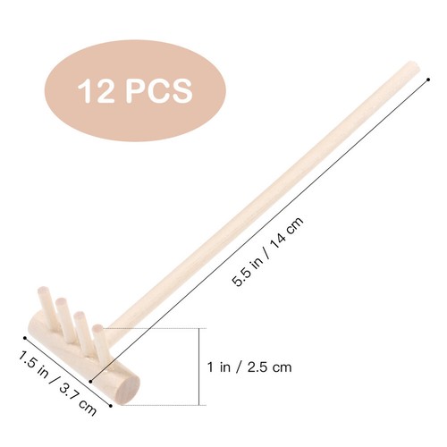 12PCS Mini Zen Garden Rake Tabletop Garden Sandbox Tools Desktop Decoration US - Picture 6 of 10