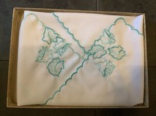 Vintage besticktes Taschentuch