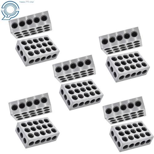 ULTRA PRECISION 1-2-3 BLOCKS 23 HOLES .0002" MACHINIST 123 5 MATCHED PAIRS - Picture 3 of 6