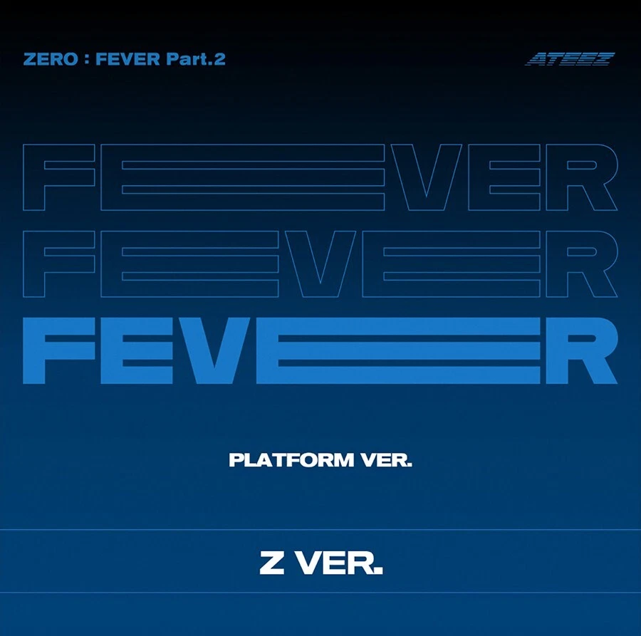 ATEEZ ZERO:FEVER PART.2 Album PLATFORM 3 Ver SET/3 QR+6 Photo Card