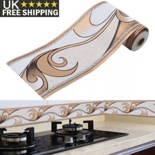 Self Adhesive Wall Skirting Border 10M Sticker Wave Line Wallpaper Home Decors