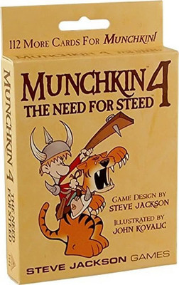 Munchkin 4   the Need for Steed Card Game Expansion |112-Card Expansion | Adult,
