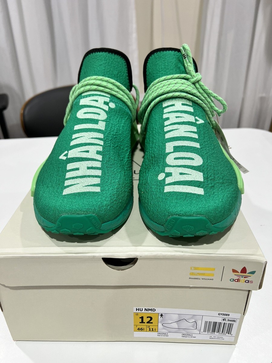 Adidas Pharrell x NMD Human Race GY0089 Core Green Size 12 Brand