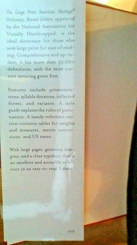 The Large Print American Heritage Dictionary, Revised Edition Hardcover - Picture 3 of 4