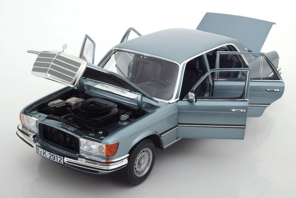NOREV 1976 Mercedes Benz 450 SEL 6.9 W116 Silver Blue Metallic 1:18*New*NICE!!