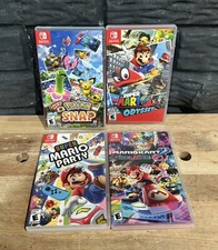 Nintendo Switch EMPTY CASES LOT Mario Kart Pokemon Mario Odyssey Party