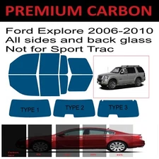 Premium Carbon Window Tint fits Ford Explorer 2006-2010 precut tint