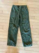 Vtg 1960s VIETNAM sateen OG-107 US army 34x31 trousers pants SATEEN TYPE 1-GUC 