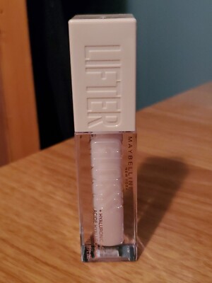 Maybelline-Lifter Gloss + Hyaluronic Acid-LIP GLOSS-#002 ICE-GREAT SHINE-NEW!!