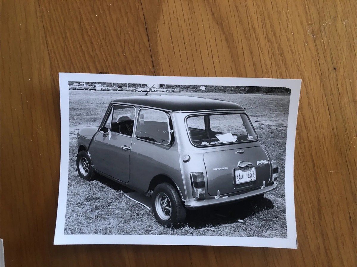 Lot 3 Austin Mini Innocenti Cooper 1300 Photo B&W Circa 1989