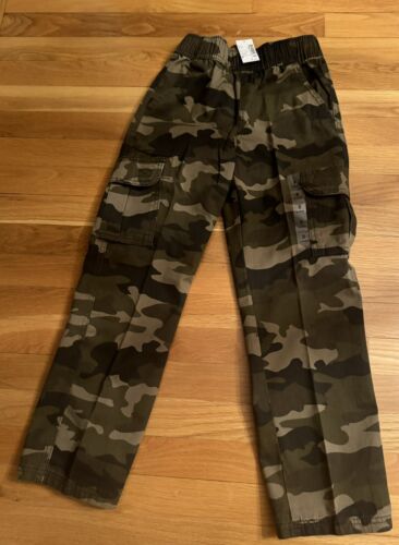 Boys NWT Olive Camouflage Childrens Place Size 8 Pants Elastic Waist