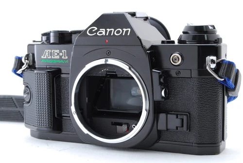 [NEAR MINT] Canon AE-1 Program 35mm SLR Film Camera Body Only Black From JAPAN