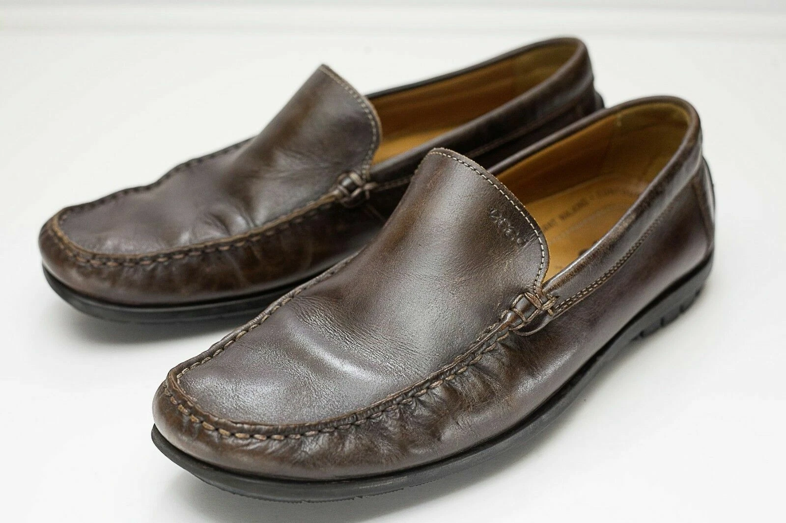 Mocassino mocassino slip on uomo Ecco 10 10 5 marrone EU 44