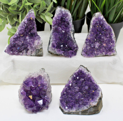 Stunning Amethyst Cut Base Cluster - High Quality Crystal Quartz Geode 5 - 7 oz