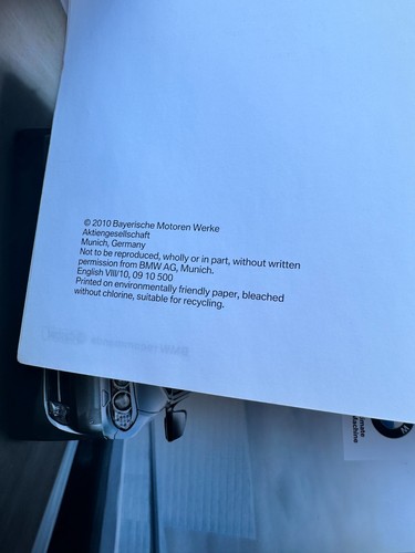 BMW 5 Series Owners Manual Handbook Guide with Wallet 2010 print 2010-2015 - Picture 6 of 10
