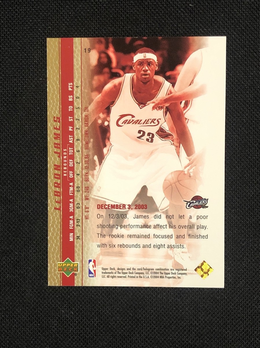 2003-04 Upper Deck #19 LeBron James RC Rookie Mint