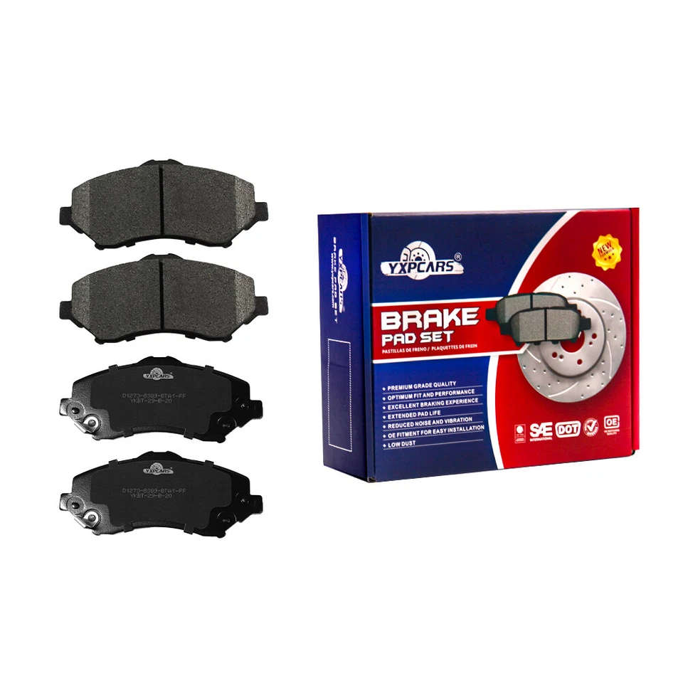 Front Rear Brake Disc Rotors & Ceramic Pads Set for 2007 - 2018 Jeep Wrangler - Image 4 of 4