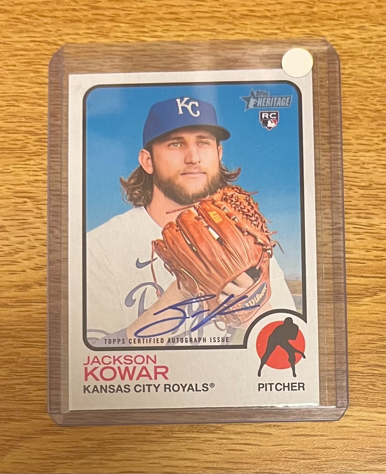 2022 Topps Heritage - Real One Autographs #ROA-JKW Jackson Kowar (AU, RC)