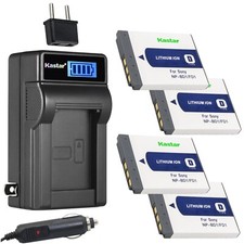 Travel Charger 4 battery for Sony BD1 DSC-G3 T2 T70 T75 T77 T90 T200 T300 T500