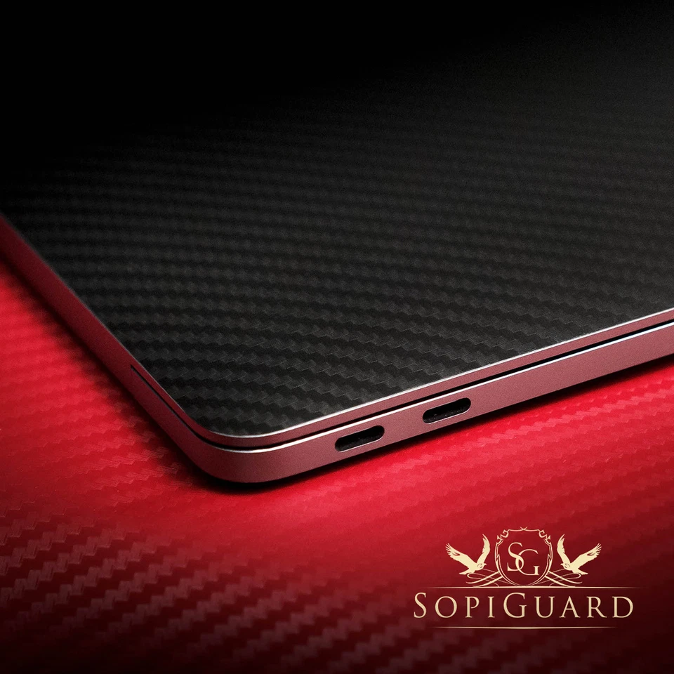 SopiGuard Carbon Brushed Sticker Skin for Apple Macbook Pro 13 Non Retina(A1278) - Image 4 of 4