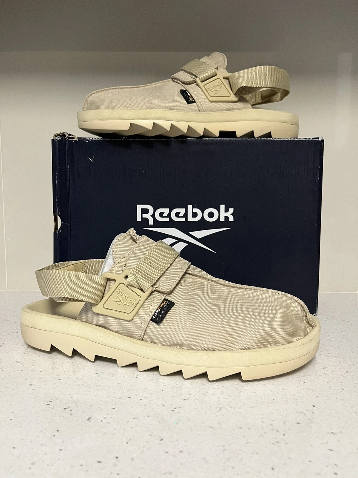 "Sandalo Reebok Beatnik TAGLIA 13US FY2948 ""UTILITY BEIGE"""