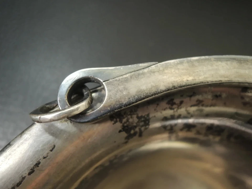 Antigo caviar Christofle banhado a prata ou nozes, tigela, prato, cesta. - Imagem 3 de 4