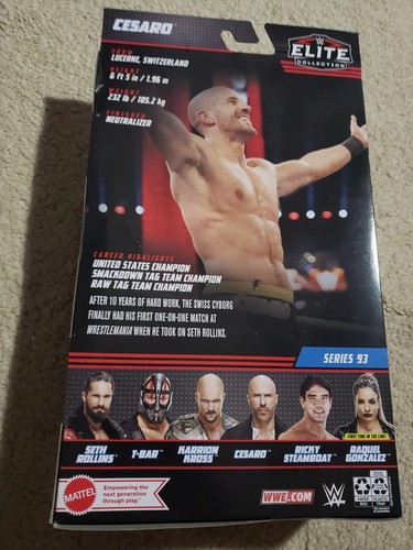 CESARO WWE Mattel Signed Autographed Elite Collection Series 93 Action Figure - Picture 6 of 8