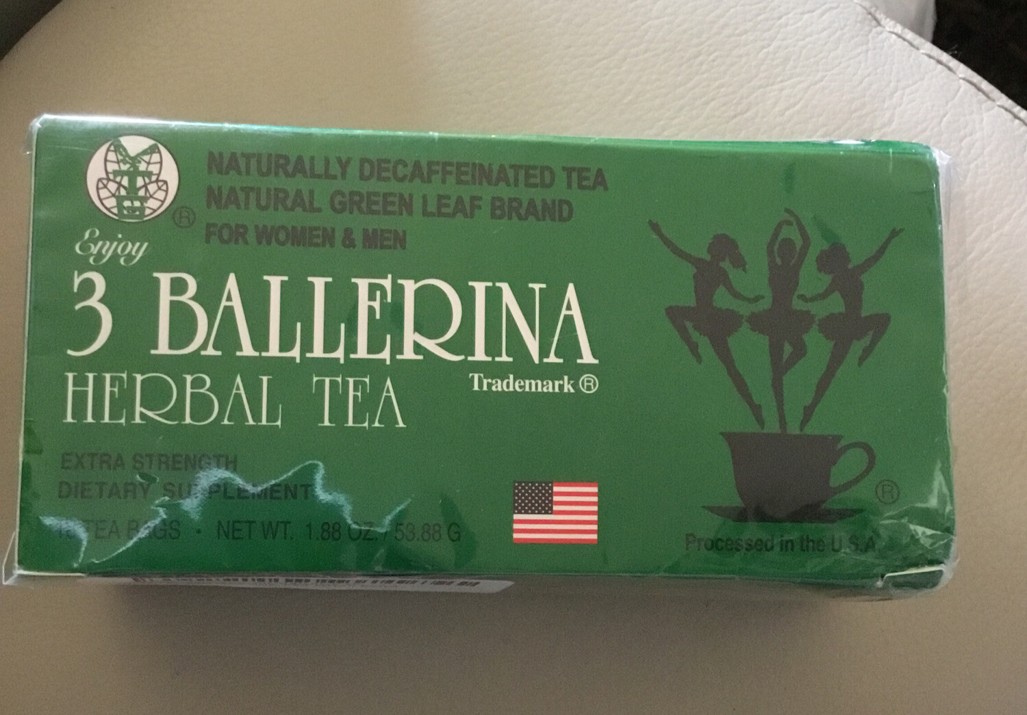 3 Ballerina Herbal Tea Dieters Tea 18 bags Extra Strength