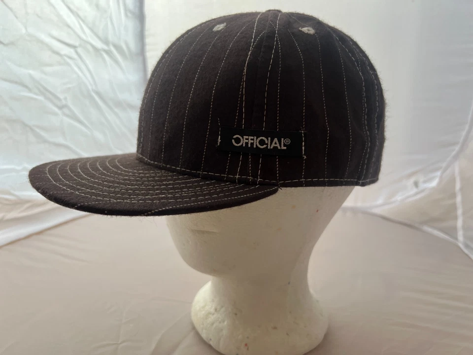 VTG Official Crown Of Laurel Giorgio Armani Pinstripe Suit Hat Size 7 5/8 Y2K - Image 4 of 4