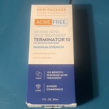 Acne Free Terminator 10 Severe Acne Spot Treatment Max Strength Exp 12/2026