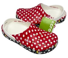 Crocs Disney Crocband Minnie Mouse Dots Clog Womes size 8 Mens 6 NEW
