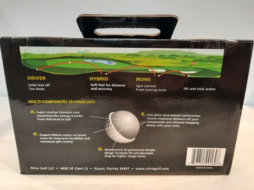 Nitro Blaster Golf Balls White 45 Count Outdoor Golfing New - Picture 2 of 3