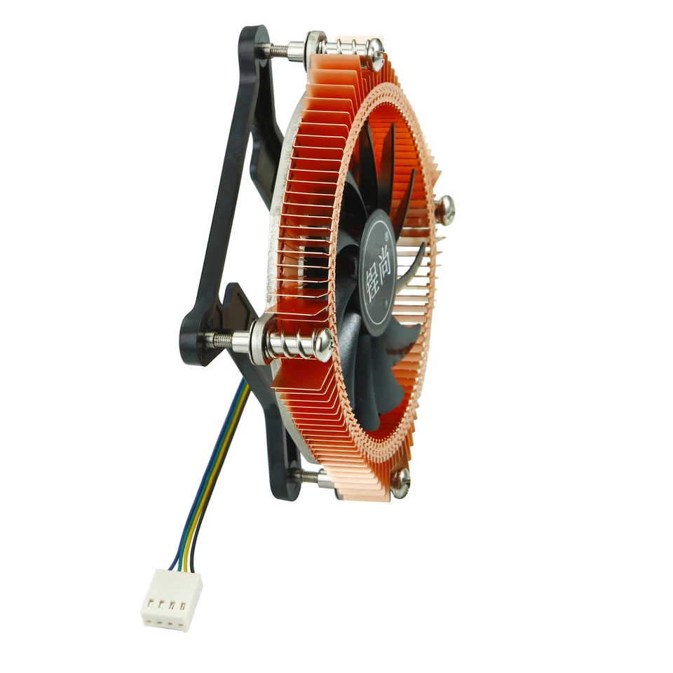 CPU Kühler 130W TDP 90mm PWM Lüfter 2 Kupfer Heatpipes für Intel 115X/1200/1700 - Bild 4 von 4