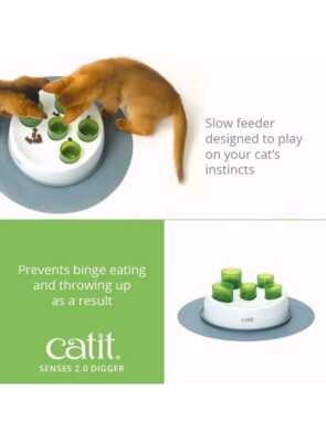 Interactive Cat Slow Feeder CATIT SENSES 2.0 Brand New In Box + FREE SHIPPING!!