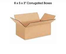 8 x 5 x 3 corrugated boxes 25 Pcs