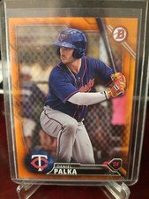 2016 Bowman Draft Chrome Top Prospects Orange Refractor #12/25 Daniel Palka