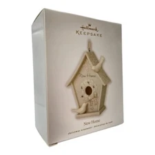 2010 New Home Hallmark Ornament Bird and bird house AUTOGRAPHED