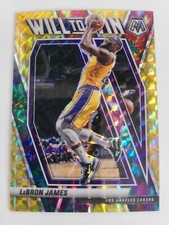 2020-21 Panini NBA Mosaic LeBron James - Yellow Reactive Will To Win 25/99 