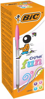 3086123272101 Długopis zamykany Cristal Fun Mix Kol Bc pudełko A 20 BIC