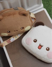 Bubu & Dudu Plush Crossbody Bag Panda Bear Couple YIER BUBU Set of 2【US STOCK】