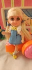VTG 1968 Mattel Liddle Kiddle Tessie Tractor Skediddle Doll