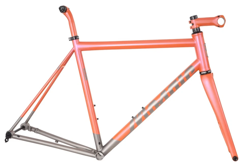 Cuadro de bicicleta de carretera Mosaic RT-1d disco de titanio 56 cm horquilla PRO ENV acabado personalizado Foto 2 de 4